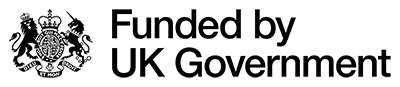 Logo saying Funded by UK GOvernmewnt